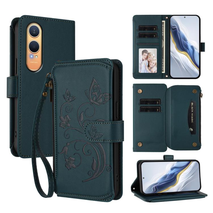 Butterfly Love Flower Multi-card Zipper Wallet Leather Phone Case, For OnePlus Turbo 6X Pro 5G, For OnePlus Turbo 6 / 6V 5G, For OnePlus Nord 5 5G / Ace 5 Ultra, For OnePlus Nord CE5 / Ace 5 Racing, For OnePlus 13T, For OnePlus 13R 5G / Ace 5 / 5 Pro  ...