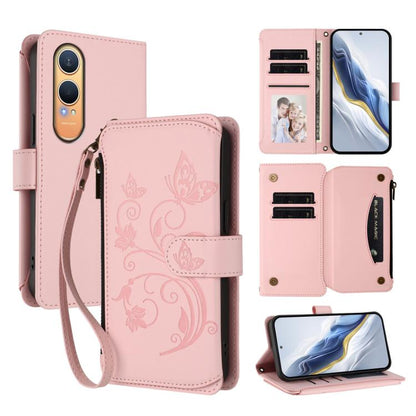 Butterfly Love Flower Multi-card Zipper Wallet Leather Phone Case, For OnePlus Turbo 6X Pro 5G, For OnePlus Turbo 6 / 6V 5G, For OnePlus Nord 5 5G / Ace 5 Ultra, For OnePlus Nord CE5 / Ace 5 Racing, For OnePlus 13T, For OnePlus 13R 5G / Ace 5 / 5 Pro  ...