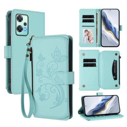 Butterfly Love Flower Multi-card Zipper Wallet Leather Phone Case, For OnePlus Turbo 6X Pro 5G, For OnePlus Turbo 6 / 6V 5G, For OnePlus Nord 5 5G / Ace 5 Ultra, For OnePlus Nord CE5 / Ace 5 Racing, For OnePlus 13T, For OnePlus 13R 5G / Ace 5 / 5 Pro  ...