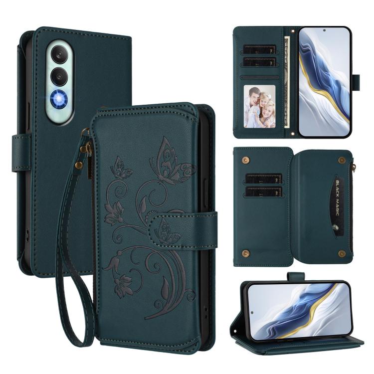 Butterfly Love Flower Multi-card Zipper Wallet Leather Phone Case, For OnePlus Turbo 6X Pro 5G, For OnePlus Turbo 6 / 6V 5G, For OnePlus Nord 5 5G / Ace 5 Ultra, For OnePlus Nord CE5 / Ace 5 Racing, For OnePlus 13T, For OnePlus 13R 5G / Ace 5 / 5 Pro  ...