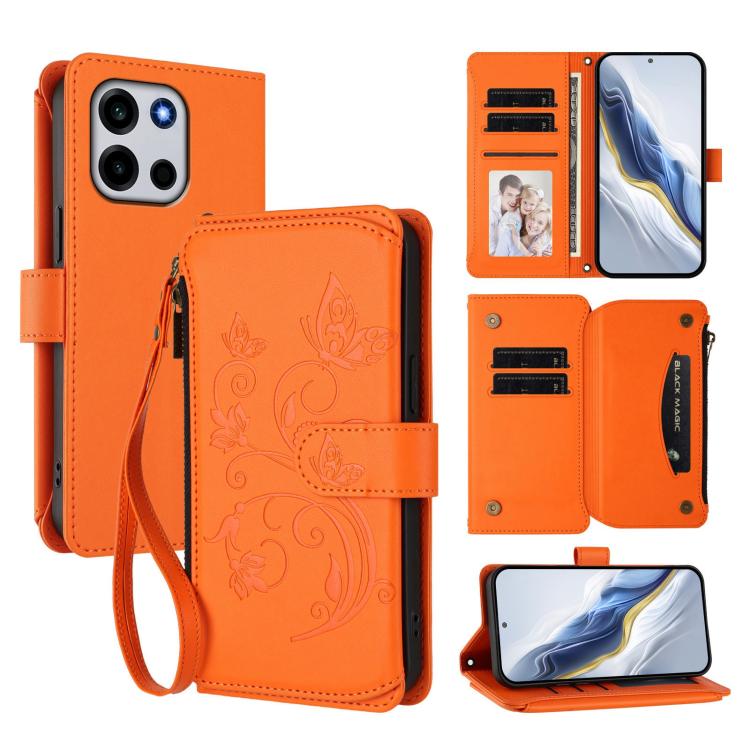 Butterfly Love Flower Multi-card Zipper Wallet Leather Phone Case, For OnePlus Turbo 6X Pro 5G, For OnePlus Turbo 6 / 6V 5G, For OnePlus Nord 5 5G / Ace 5 Ultra, For OnePlus Nord CE5 / Ace 5 Racing, For OnePlus 13T, For OnePlus 13R 5G / Ace 5 / 5 Pro  ...