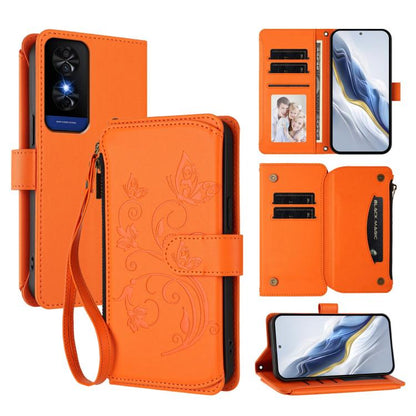 Butterfly Love Flower Multi-card Zipper Wallet Leather Phone Case, For TCL 60 5G, For TCL 60R, For TCL 503, For TCL 50 5G / 50 XE NxtPaper 5G, For TCL 50 XL / 50 XL NxtPaper 5G, For TCL 201, For TCL 50 XE, For TCL 50 SE / 40 NxtPaper 4G                ...