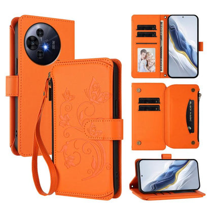 Butterfly Love Flower Multi-card Zipper Wallet Leather Phone Case, For TCL K70 Power 4G / K70 4G, For TCL NxtPaper 70 Pro 5G, For TCL K32 5G / K33 5G, For TCL 60 SE NxtPaper, For TCL 30Z / T602DL / 30 LE / T602DL, For TCL 40 XL / 40 T / T608DL         ...