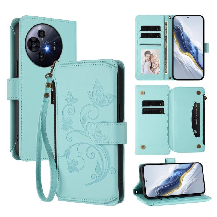 Butterfly Love Flower Multi-card Zipper Wallet Leather Phone Case, For TCL K70 Power 4G / K70 4G, For TCL NxtPaper 70 Pro 5G, For TCL K32 5G / K33 5G, For TCL 60 SE NxtPaper, For TCL 30Z / T602DL / 30 LE / T602DL, For TCL 40 XL / 40 T / T608DL         ...