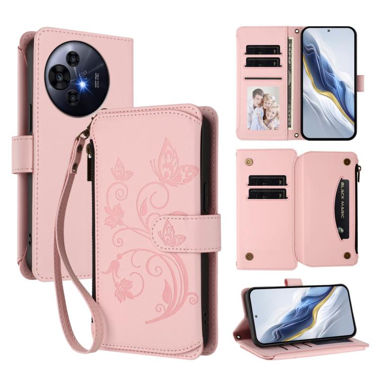 Butterfly Love Flower Multi-card Zipper Wallet Leather Phone Case, For TCL K70 Power 4G / K70 4G, For TCL NxtPaper 70 Pro 5G, For TCL K32 5G / K33 5G, For TCL 60 SE NxtPaper, For TCL 30Z / T602DL / 30 LE / T602DL, For TCL 40 XL / 40 T / T608DL         ...