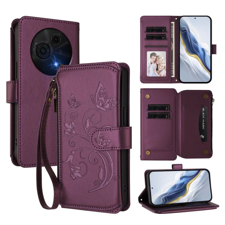 Butterfly Love Flower Multi-card Zipper Wallet Leather Phone Case, For TCL K70 Power 4G / K70 4G, For TCL NxtPaper 70 Pro 5G, For TCL K32 5G / K33 5G, For TCL 60 SE NxtPaper, For TCL 30Z / T602DL / 30 LE / T602DL, For TCL 40 XL / 40 T / T608DL         ...