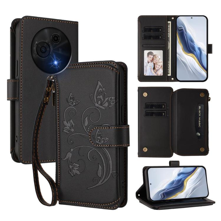 Butterfly Love Flower Multi-card Zipper Wallet Leather Phone Case, For TCL K70 Power 4G / K70 4G, For TCL NxtPaper 70 Pro 5G, For TCL K32 5G / K33 5G, For TCL 60 SE NxtPaper, For TCL 30Z / T602DL / 30 LE / T602DL, For TCL 40 XL / 40 T / T608DL         ...