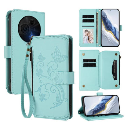 Butterfly Love Flower Multi-card Zipper Wallet Leather Phone Case, For TCL K70 Power 4G / K70 4G, For TCL NxtPaper 70 Pro 5G, For TCL K32 5G / K33 5G, For TCL 60 SE NxtPaper, For TCL 30Z / T602DL / 30 LE / T602DL, For TCL 40 XL / 40 T / T608DL         ...