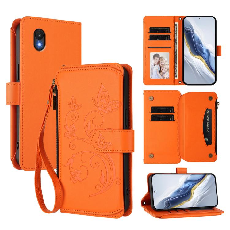 Butterfly Love Flower Multi-card Zipper Wallet Leather Phone Case, For TCL 60 5G, For TCL 60R, For TCL 503, For TCL 50 5G / 50 XE NxtPaper 5G, For TCL 50 XL / 50 XL NxtPaper 5G, For TCL 201, For TCL 50 XE, For TCL 50 SE / 40 NxtPaper 4G                ...