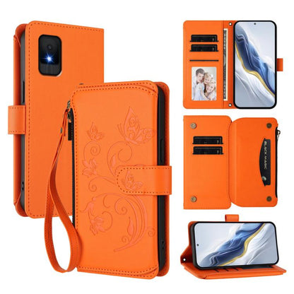 Butterfly Love Flower Multi-card Zipper Wallet Leather Phone Case, For TCL 60 5G, For TCL 60R, For TCL 503, For TCL 50 5G / 50 XE NxtPaper 5G, For TCL 50 XL / 50 XL NxtPaper 5G, For TCL 201, For TCL 50 XE, For TCL 50 SE / 40 NxtPaper 4G                ...