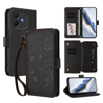 Butterfly Love Flower Multi-card Zipper Wallet Leather Phone Case, For TCL K70 Power 4G / K70 4G, For TCL NxtPaper 70 Pro 5G, For TCL K32 5G / K33 5G, For TCL 60 SE NxtPaper, For TCL 30Z / T602DL / 30 LE / T602DL, For TCL 40 XL / 40 T / T608DL         ...