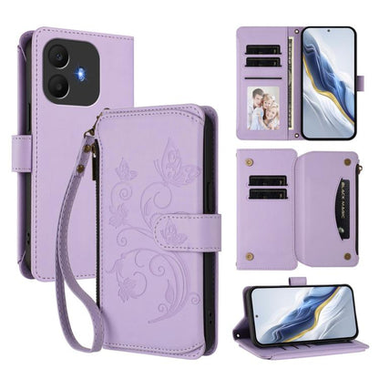 Butterfly Love Flower Multi-card Zipper Wallet Leather Phone Case, For TCL K70 Power 4G / K70 4G, For TCL NxtPaper 70 Pro 5G, For TCL K32 5G / K33 5G, For TCL 60 SE NxtPaper, For TCL 30Z / T602DL / 30 LE / T602DL, For TCL 40 XL / 40 T / T608DL         ...