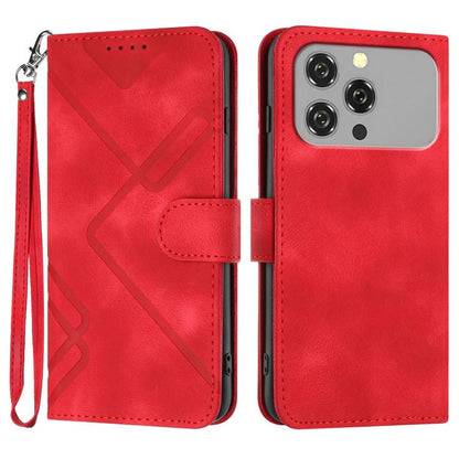 Line Pattern Skin Feel Leather Phone Case, For Oukitel C17 4G 2026, For Oukitel C26, For Oukitel C53, For Oukitel C51