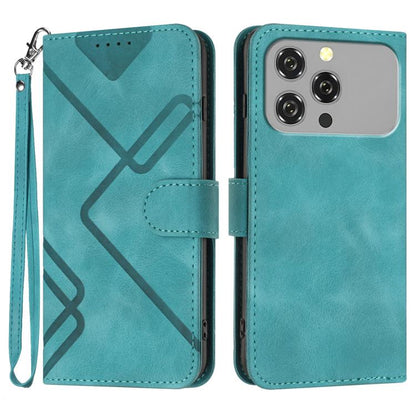 Line Pattern Skin Feel Leather Phone Case, For Oukitel C17 4G 2026, For Oukitel C26, For Oukitel C53, For Oukitel C51