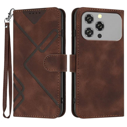 Line Pattern Skin Feel Leather Phone Case, For Oukitel C17 4G 2026, For Oukitel C26, For Oukitel C53, For Oukitel C51