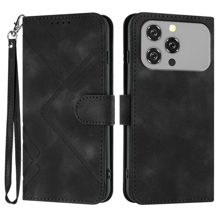 Line Pattern Skin Feel Leather Phone Case, For Oukitel C17 4G 2026, For Oukitel C26, For Oukitel C53, For Oukitel C51