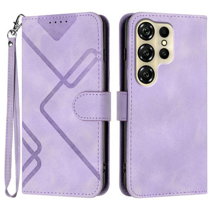 Line Pattern Skin Feel Leather Phone Case, For Oukitel C17 4G 2026, For Oukitel C26, For Oukitel C53, For Oukitel C51