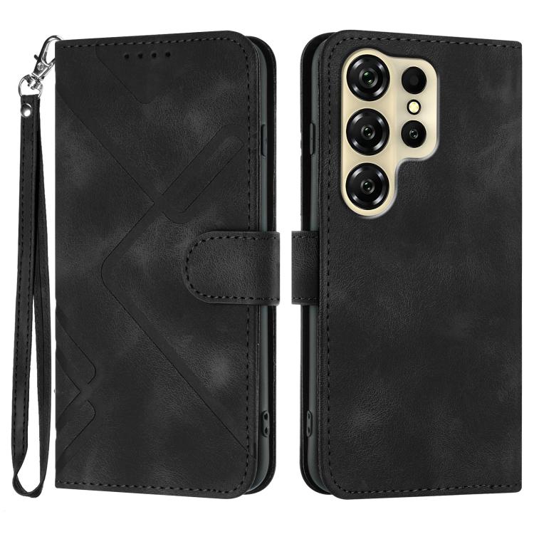 Line Pattern Skin Feel Leather Phone Case, For Oukitel C17 4G 2026, For Oukitel C26, For Oukitel C53, For Oukitel C51