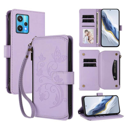 Butterfly Love Flower Multi-card Zipper Wallet Leather Phone Case, For Realme C55 4G Global / Narzo N55, For Realme C33 2023 / 2022, For Realme 10T 5G / 10S 5G, For Realme GT3 5G /  GT Neo 5 240W, For Realme 10 Pro 5G, For Realme 10 Pro+ 5G            ...
