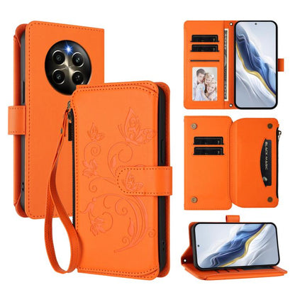 Butterfly Love Flower Multi-card Zipper Wallet Leather Phone Case, For Realme 13+ 5G Global, For Realme 13 Pro / 13 Pro+ 5G Global, For Realme GT 6 5G / GT 6T 5G Global, For Realme C67 4G / 12 Lite 4G Global, For Realme 12 Pro / 12 Pro+ / P1 Pro 5G    ...