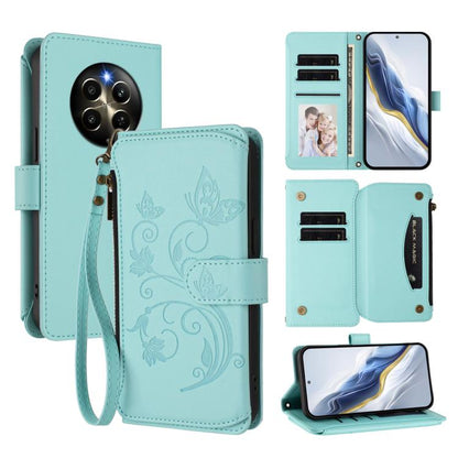 Butterfly Love Flower Multi-card Zipper Wallet Leather Phone Case, For Realme 13+ 5G Global, For Realme 13 Pro / 13 Pro+ 5G Global, For Realme GT 6 5G / GT 6T 5G Global, For Realme C67 4G / 12 Lite 4G Global, For Realme 12 Pro / 12 Pro+ / P1 Pro 5G    ...