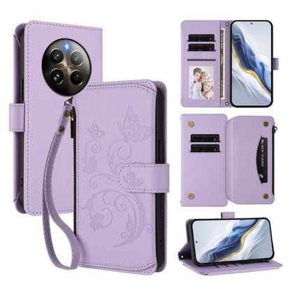 Butterfly Love Flower Multi-card Zipper Wallet Leather Phone Case, For Realme P3 Ultra 5G Global, For Realme P3 Pro 5G Global, For Realme C75 4G Global / 14x 5G India, For Realme 14 Pro+ 5G, For Realme 14 Pro+ 5G Global, For Realme 14 Pro 5G India     ...