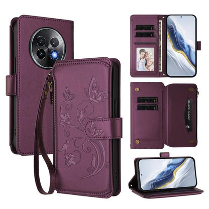 Butterfly Love Flower Multi-card Zipper Wallet Leather Phone Case, For Realme 13+ 5G Global, For Realme 13 Pro / 13 Pro+ 5G Global, For Realme GT 6 5G / GT 6T 5G Global, For Realme C67 4G / 12 Lite 4G Global, For Realme 12 Pro / 12 Pro+ / P1 Pro 5G    ...