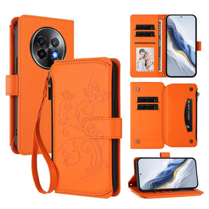 Butterfly Love Flower Multi-card Zipper Wallet Leather Phone Case, For Realme 13+ 5G Global, For Realme 13 Pro / 13 Pro+ 5G Global, For Realme GT 6 5G / GT 6T 5G Global, For Realme C67 4G / 12 Lite 4G Global, For Realme 12 Pro / 12 Pro+ / P1 Pro 5G    ...