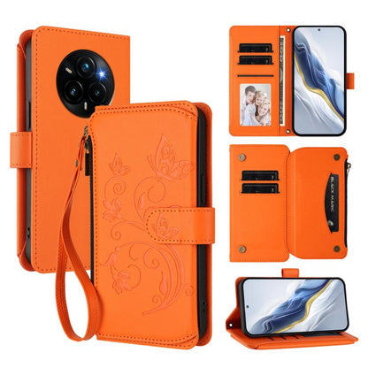 Butterfly Love Flower Multi-card Zipper Wallet Leather Phone Case, For Realme P3 Ultra 5G Global, For Realme P3 Pro 5G Global, For Realme C75 4G Global / 14x 5G India, For Realme 14 Pro+ 5G, For Realme 14 Pro+ 5G Global, For Realme 14 Pro 5G India     ...
