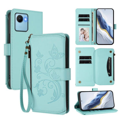 Butterfly Love Flower Multi-card Zipper Wallet Leather Phone Case, For Realme C55 4G Global / Narzo N55, For Realme C33 2023 / 2022, For Realme 10T 5G / 10S 5G, For Realme GT3 5G /  GT Neo 5 240W, For Realme 10 Pro 5G, For Realme 10 Pro+ 5G            ...