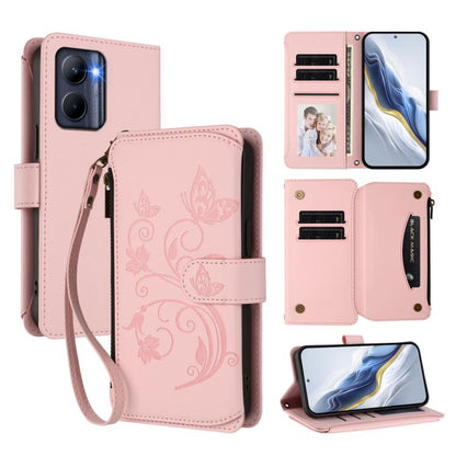 Butterfly Love Flower Multi-card Zipper Wallet Leather Phone Case, For Realme C55 4G Global / Narzo N55, For Realme C33 2023 / 2022, For Realme 10T 5G / 10S 5G, For Realme GT3 5G /  GT Neo 5 240W, For Realme 10 Pro 5G, For Realme 10 Pro+ 5G            ...
