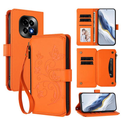 Butterfly Love Flower Multi-card Zipper Wallet Leather Phone Case, For Realme P3 Ultra 5G Global, For Realme P3 Pro 5G Global, For Realme C75 4G Global / 14x 5G India, For Realme 14 Pro+ 5G, For Realme 14 Pro+ 5G Global, For Realme 14 Pro 5G India     ...