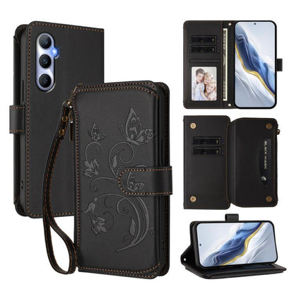 Butterfly Love Flower Multi-card Zipper Wallet Leather Phone Case, For Realme 13+ 5G Global, For Realme 13 Pro / 13 Pro+ 5G Global, For Realme GT 6 5G / GT 6T 5G Global, For Realme C67 4G / 12 Lite 4G Global, For Realme 12 Pro / 12 Pro+ / P1 Pro 5G    ...