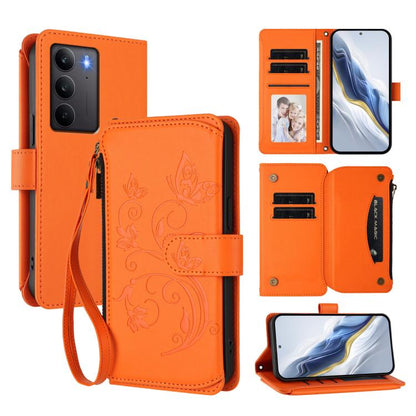 Butterfly Love Flower Multi-card Zipper Wallet Leather Phone Case, For Realme P3 Ultra 5G Global, For Realme P3 Pro 5G Global, For Realme C75 4G Global / 14x 5G India, For Realme 14 Pro+ 5G, For Realme 14 Pro+ 5G Global, For Realme 14 Pro 5G India     ...