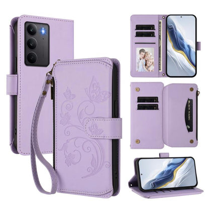 Butterfly Love Flower Multi-card Zipper Wallet Leather Phone Case, For Realme P3 Ultra 5G Global, For Realme P3 Pro 5G Global, For Realme C75 4G Global / 14x 5G India, For Realme 14 Pro+ 5G, For Realme 14 Pro+ 5G Global, For Realme 14 Pro 5G India     ...