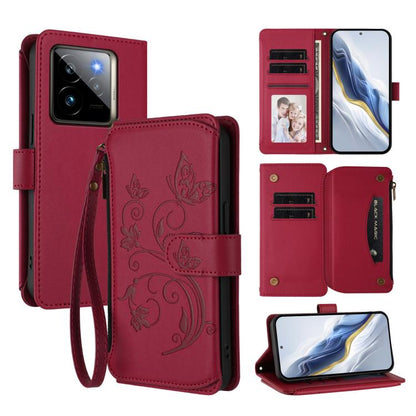 Butterfly Love Flower Multi-card Zipper Wallet Leather Phone Case, For Realme P3 Ultra 5G Global, For Realme P3 Pro 5G Global, For Realme C75 4G Global / 14x 5G India, For Realme 14 Pro+ 5G, For Realme 14 Pro+ 5G Global, For Realme 14 Pro 5G India     ...