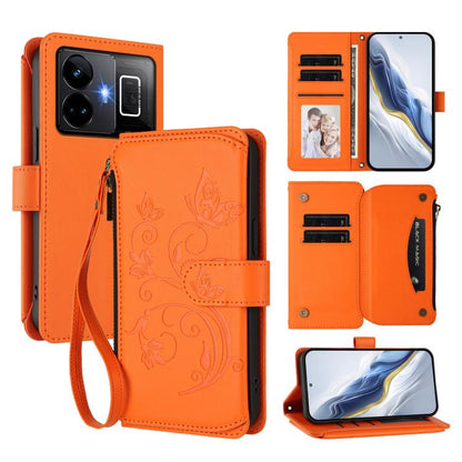 Butterfly Love Flower Multi-card Zipper Wallet Leather Phone Case, For Realme C55 4G Global / Narzo N55, For Realme C33 2023 / 2022, For Realme 10T 5G / 10S 5G, For Realme GT3 5G /  GT Neo 5 240W, For Realme 10 Pro 5G, For Realme 10 Pro+ 5G            ...