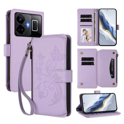 Butterfly Love Flower Multi-card Zipper Wallet Leather Phone Case, For Realme C55 4G Global / Narzo N55, For Realme C33 2023 / 2022, For Realme 10T 5G / 10S 5G, For Realme GT3 5G /  GT Neo 5 240W, For Realme 10 Pro 5G, For Realme 10 Pro+ 5G            ...