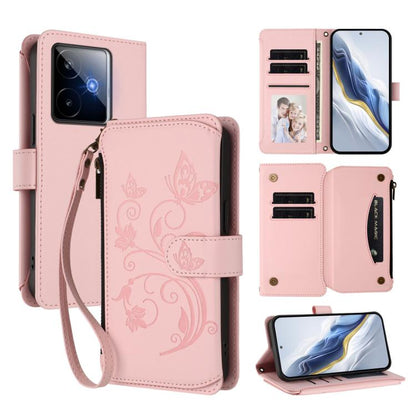 Butterfly Love Flower Multi-card Zipper Wallet Leather Phone Case, For Realme P4 Pro 5G, For Realme P4 5G, For Realme 15T 5G Global, For Realme C71 4G India, For Realme 15 5G / 15 Pro 5G, For Realme C71 4G Global, For Realme Neo7 Turbo                 ...