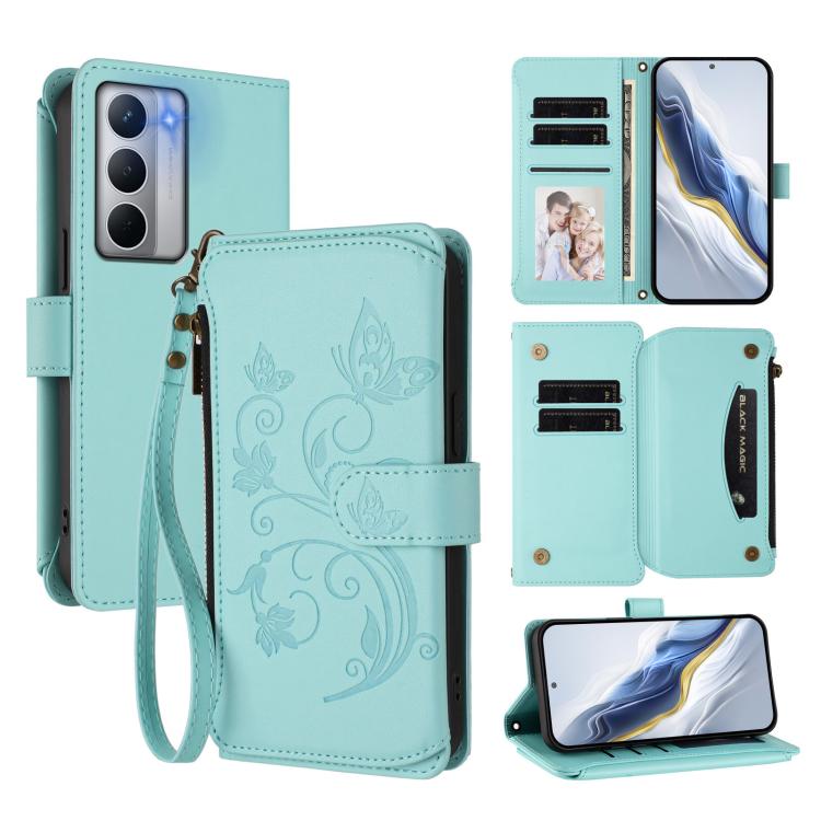 Butterfly Love Flower Multi-card Zipper Wallet Leather Phone Case, For Realme P4 Pro 5G, For Realme P4 5G, For Realme 15T 5G Global, For Realme C71 4G India, For Realme 15 5G / 15 Pro 5G, For Realme C71 4G Global, For Realme Neo7 Turbo                 ...