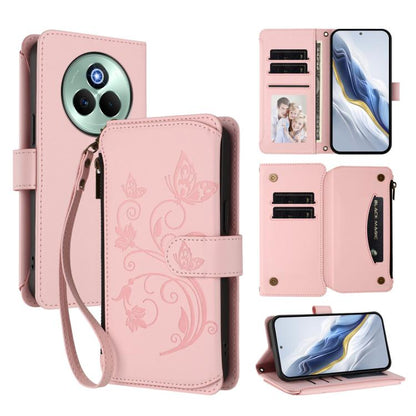 Butterfly Love Flower Multi-card Zipper Wallet Leather Phone Case, For Realme P3 Ultra 5G Global, For Realme P3 Pro 5G Global, For Realme C75 4G Global / 14x 5G India, For Realme 14 Pro+ 5G, For Realme 14 Pro+ 5G Global, For Realme 14 Pro 5G India     ...
