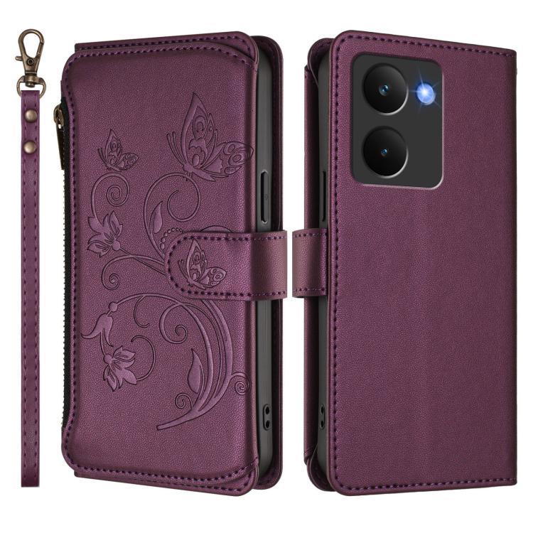 Butterfly Love Flower Multi-card Zipper Wallet Leather Phone Case, For Realme P3 Ultra 5G Global, For Realme P3 Pro 5G Global, For Realme C75 4G Global / 14x 5G India, For Realme 14 Pro+ 5G, For Realme 14 Pro+ 5G Global, For Realme 14 Pro 5G India     ...