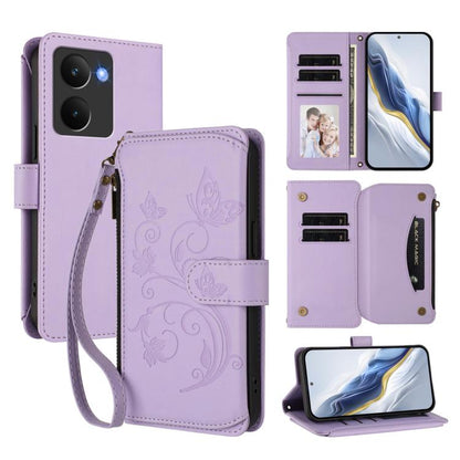 Butterfly Love Flower Multi-card Zipper Wallet Leather Phone Case, For Realme P3 Ultra 5G Global, For Realme P3 Pro 5G Global, For Realme C75 4G Global / 14x 5G India, For Realme 14 Pro+ 5G, For Realme 14 Pro+ 5G Global, For Realme 14 Pro 5G India     ...
