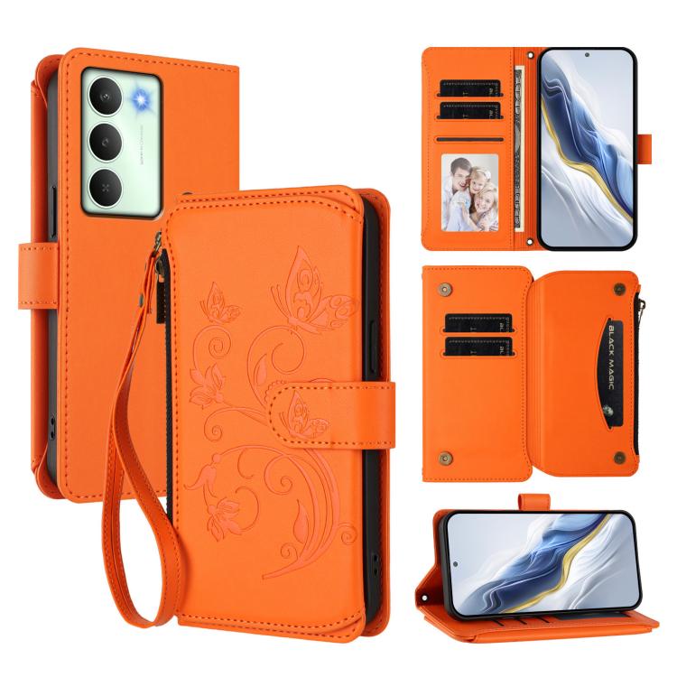 Butterfly Love Flower Multi-card Zipper Wallet Leather Phone Case, For Realme P4 Pro 5G, For Realme P4 5G, For Realme 15T 5G Global, For Realme C71 4G India, For Realme 15 5G / 15 Pro 5G, For Realme C71 4G Global, For Realme Neo7 Turbo                 ...