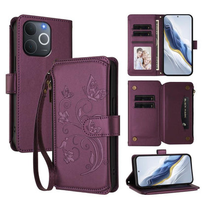 Butterfly Love Flower Multi-card Zipper Wallet Leather Phone Case, For Realme P4 Pro 5G, For Realme P4 5G, For Realme 15T 5G Global, For Realme C71 4G India, For Realme 15 5G / 15 Pro 5G, For Realme C71 4G Global, For Realme Neo7 Turbo                 ...