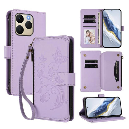 Butterfly Love Flower Multi-card Zipper Wallet Leather Phone Case, For Realme P4 Pro 5G, For Realme P4 5G, For Realme 15T 5G Global, For Realme C71 4G India, For Realme 15 5G / 15 Pro 5G, For Realme C71 4G Global, For Realme Neo7 Turbo                 ...