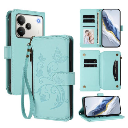 Butterfly Love Flower Multi-card Zipper Wallet Leather Phone Case, For Realme P4 Pro 5G, For Realme P4 5G, For Realme 15T 5G Global, For Realme C71 4G India, For Realme 15 5G / 15 Pro 5G, For Realme C71 4G Global, For Realme Neo7 Turbo                 ...