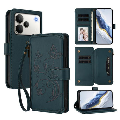 Butterfly Love Flower Multi-card Zipper Wallet Leather Phone Case, For Realme P4 Pro 5G, For Realme P4 5G, For Realme 15T 5G Global, For Realme C71 4G India, For Realme 15 5G / 15 Pro 5G, For Realme C71 4G Global, For Realme Neo7 Turbo                 ...