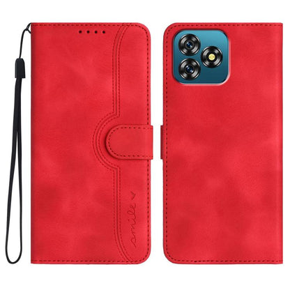 Heart Pattern Skin Feel Leather Phone Case, For Oukitel C17 4G 2026, For Oukitel C26, For Oukitel C53, For Oukitel C51
