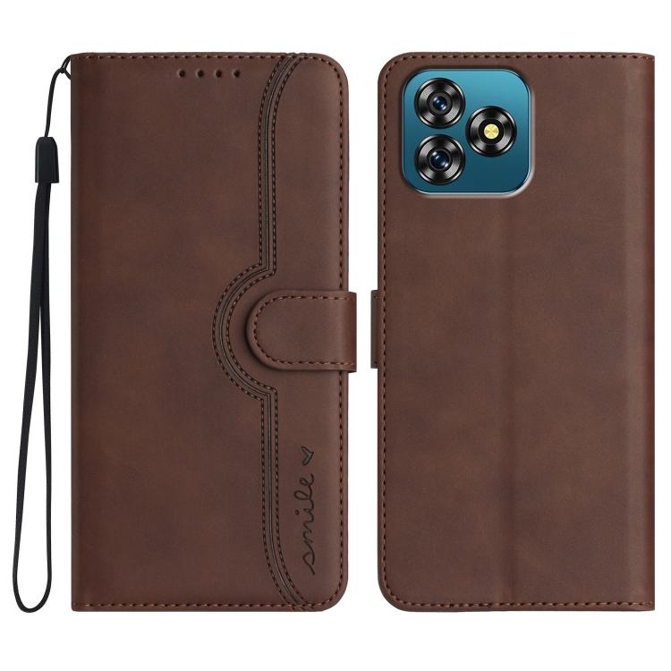 Heart Pattern Skin Feel Leather Phone Case, For Oukitel C17 4G 2026, For Oukitel C26, For Oukitel C53, For Oukitel C51